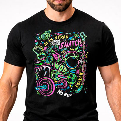Playera Multi color Negra