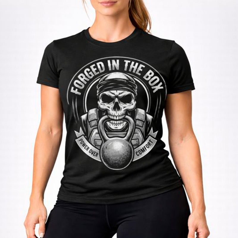 Playera Dama "forjada en la Caja"